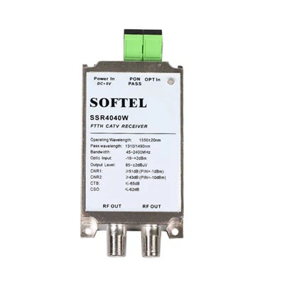 Receptor óptico de fibra de satélite
